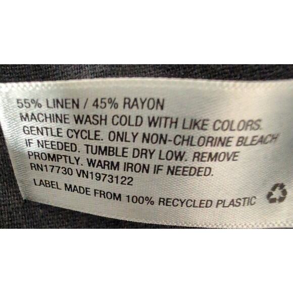 Linen Blend Wide Leg Jumpsuit Women Medium Open Back Minimalist Scandi Casual - Picture 5 of 7